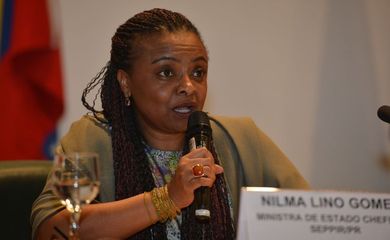 A ministra da SEPPIR, Nilma Lino Gomes