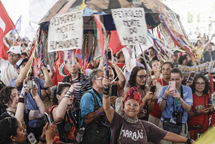 Belém (PA), 16/11/2025 - Encerramento da cúpula dos povos Foto: Tânia Rêgo/Agência Brasil Belém (PA), 16/11/2025 - Encerramento da cúpula dos povos Foto: Tânia Rêgo/Agência Brasil