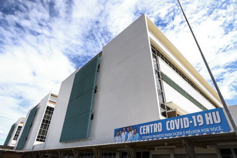 Centro Covid19 do Hospital Universitário de Macapá, referência no tratamento da doença.