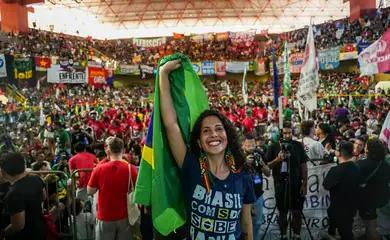 Brasília (DF), 25/07/2025 - Bianca Borges, nova presidente da União Nacional dos Estudantes (UNE). Foto: Karla Boughoff/Divulgação
