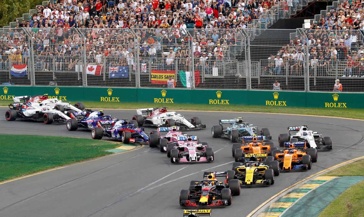 Largada do Grande Prêmio da Austrália de Fórmula 1 em 2018 - F1