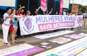 Ato 8 de Março – Dia Internacional das Mulheres em Brasília.