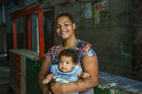 Tomaz Silva/Agência Brasil Rio de Janeiro (RJ), 04/07/2024 – A moradora, Larissa Rodrigues na Ocupação Zumbi dos Palmares, no centro do Rio. Foto: Tomaz Silva/Agência Brasil