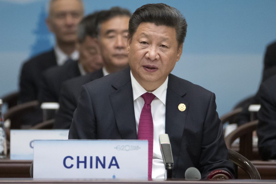 O presidente da China, Xi Jinping, fala durante a abertura da Cúpula do G20 em Hangzhou (Agência Lusa/Direitos Reservados)