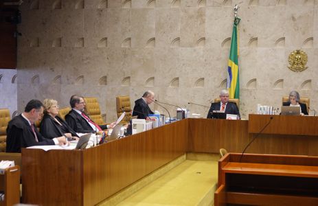 Brasília - Plenário do STF no julgamento de ação para impedir que parlamentar réu ocupe a presidência da Câmara dos Deputados ou do Senado  (Nelson Jr./SCO/STF)