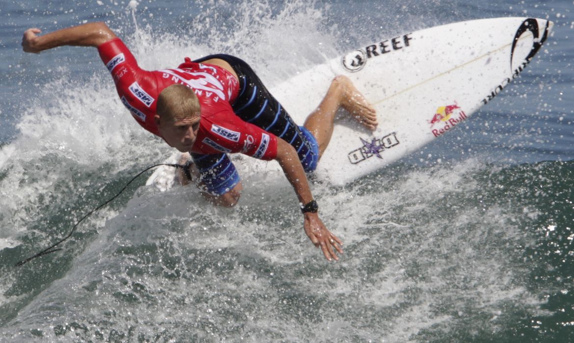 Surfista australiano Mick Fanning durante competição no Rio de Janeiro