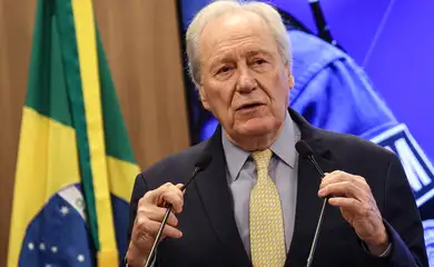 Brasília (DF), 22/10/2025 - O ministro da Justiça e Segurança Pública, Ricardo Lewandowski, durante cerimônia para o anúncio do Programa Município Mais Seguro. Foto: Marcelo Camargo/Agência Brasil