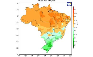 Inmet prevê geada para áreas do RS e mínima de 7°C em Porto Alegre. Foto: INMET/Divulgação
