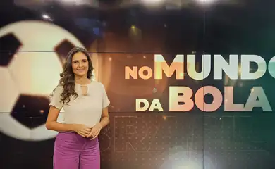 São Paulo- 23/03/2025 - No Mundo da Bola, da TV Brasil, tem edição especial sobre racismo e futebol feminino. 
Apresentadora Marília Arrigoni. Foto TV Brasil.