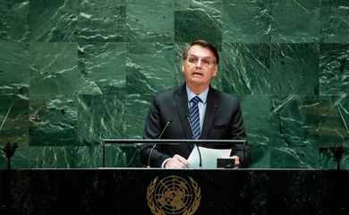  Presidente da República, Jair Bolsonaro, discursa durante a abertura do Debate Geral da 74ª Sessão da Assembleia Geral das Nações Unidas 