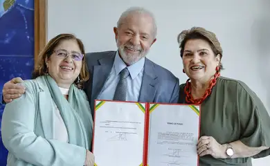 Brasília (DF), 05/05/2025 - Presidente da República, Luiz Inácio Lula da Silva, durante nomeação e posse de Márcia Helena Carvalho Lopes como Ministra de Estado das Mulheres, realizado no Palácio do Planalto. Foto: Ricardo Stuckert/PR