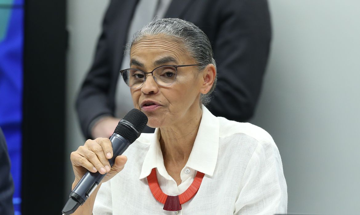 Brasília (DF) 24/05/2023 Ministra do meio ambiente, Marina silva, durante audiência publica na comissão de meio ambiente da Câmara. Foto Lula Marques/ Agência Brasil.