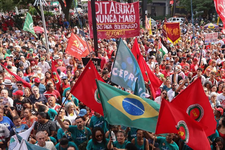 São Paulo (SP), 30/03/2025 - Movimentos sociais e sindicais realizam ato contra a anistia.
Foto: Paulo Pinto/Agência Brasil