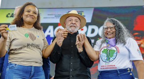 Ricardo Stuckert/PR Linhares (ES), 11/07/2025 - Presidente da República, Luiz Inácio Lula da Silva, durante a cerimônia de apresentação dos avanços do Novo Acordo Rio Doce, no Parque de Exposições de Linhares. Foto: Ricardo Stuckert/PR