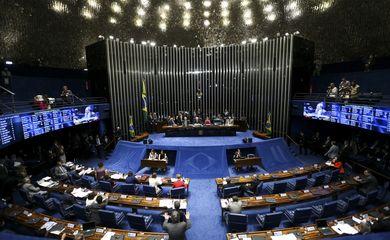 Brasília - Senado retoma sessão de julgamento do impeachment de Dilma Rousseff  (Marcelo Camargo/Agência Brasil)