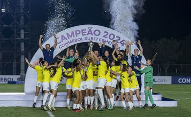 seleção feminina é pentacampeã do Sul-Americano Sub 17, em 31/03/2024