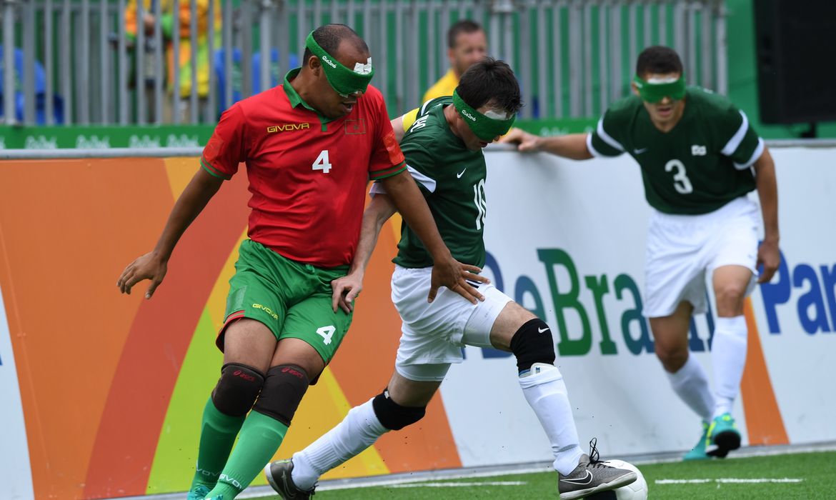 Rio de Janeiro - Brasil vence Marrocos no futebol de 5 por 3 a 1 na Paralimpíada Rio 2016 ( Tomaz Silva/Agência Brasil)