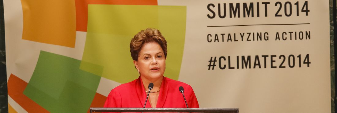 Presidenta Dilma Rousseff durante Sessão Plenária da Cúpula do Clima. (Nova Iorque - EUA, 23/09/2014)