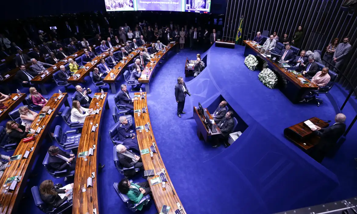 Brasília (DF), 18/03/2025  -Sessão solene em homenagem a redemocratização. ( Ex-presidente José Sarney participou da homenagem). Foto: Lula Marques/Agência Brasil