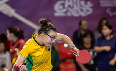 Santiago, 02/11/2025 - Parapan de Jovens: Brasil vai ao pódio 10 vezes no tênis de mesa. Foto: Alessandra Cabral/CPB