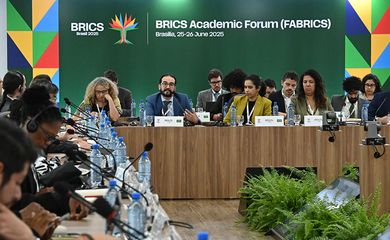 Brasília (DF), 26/06/2025 - XVIII Fórum Acadêmico do BRICS - FABRICS. Ipea lança documento que sistematiza ações do BRICS desde o seu surgimento. Foto: Helio Montferre/Ipea