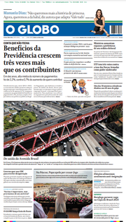 Capa do Jornal O Globo Edição 2024-04-01