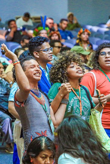 Mulheres negras participam de plenária do Diálogos Amazônicos, em Belém (PA)