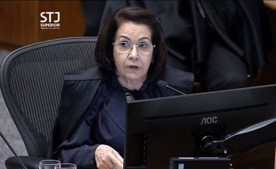 Ministra do Superior Tribunal de Justiça (STJ) Laurita Vaz durante julgamento do habeas corpus protocolado pela defesa do ex-presidente Michel Temer.