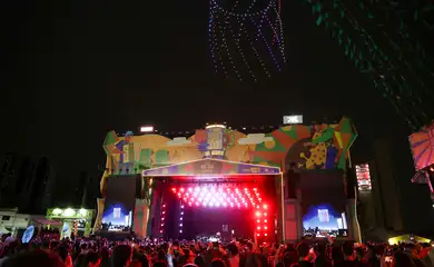 Campina Grande (PB), 14/06/2025 – O DJ Alok durante apresentação no São João de Campina Grande (PB), na Praça do Povo, centro da cidade. Foto: Tomaz Silva/Agência Brasil
