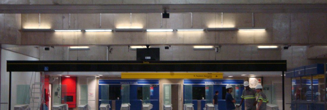 Foto da Linha Amarela do Metrô em São Paulo