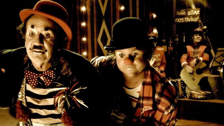 TV Brasil/Divulgação Paulo José e Selton Mello no filme O Palhaço