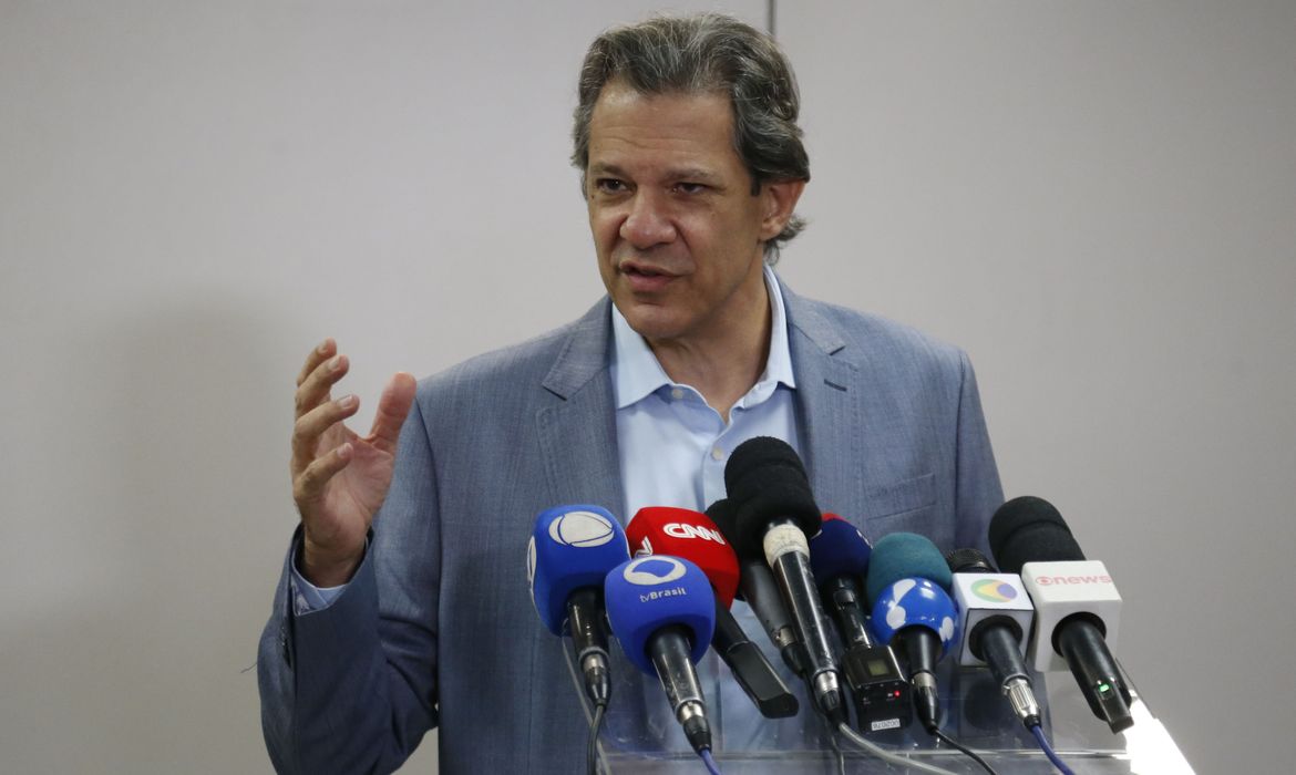 São Paulo (SP) 22/03/2024 - Coletiva de imprensa do Ministro da Fazenda, Fernando Haddad. Foto: Paulo Pinto/Agência Brasil