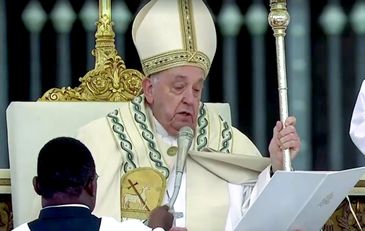 10/20/2024 - Pope during Allamano’s canonization.  Frame Reuters/Reproduction prohibited