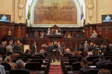 Sessão na Assembleia Legislativa do Rio de Janeiro
