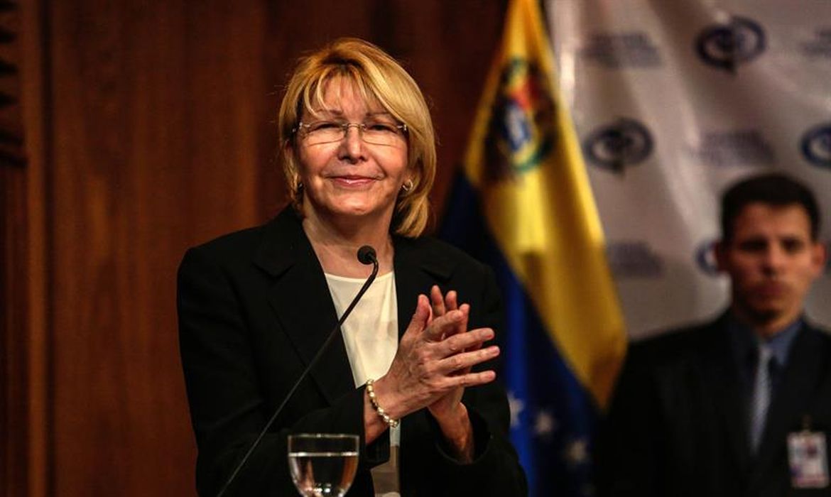 Luisa Ortega Díaz, procuradora-geral da República da Venezuela, em entrevista coletiva