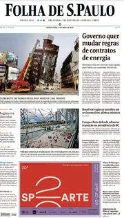 Capa do Jornal Folha de S. Paulo Edição 2024-04-04