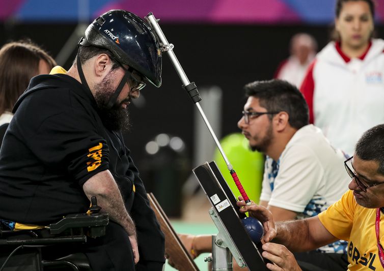 31.08.19 - Jogos Parapanamericanos Lima 2019 - Bocha - Mateus Carvalho - Bronze classe BC1- Foto: Ale Cabral/CPB