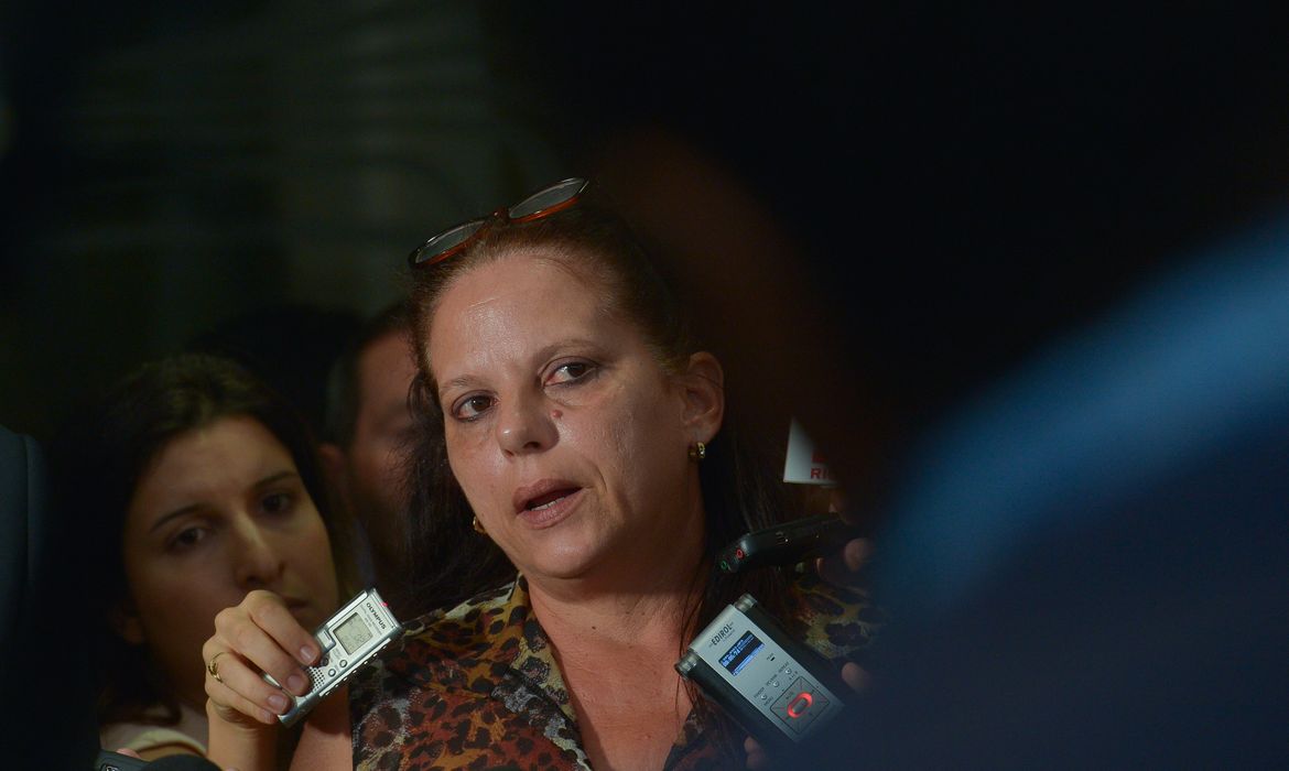 Brasilia - Ramona Matos Rodriguez se abrigou no gabinete do DEM na Câmara dos Deputados depois de abandonar o programa Mais Médicos, do governo federal (Wilson Dias/ Agência Brasil )