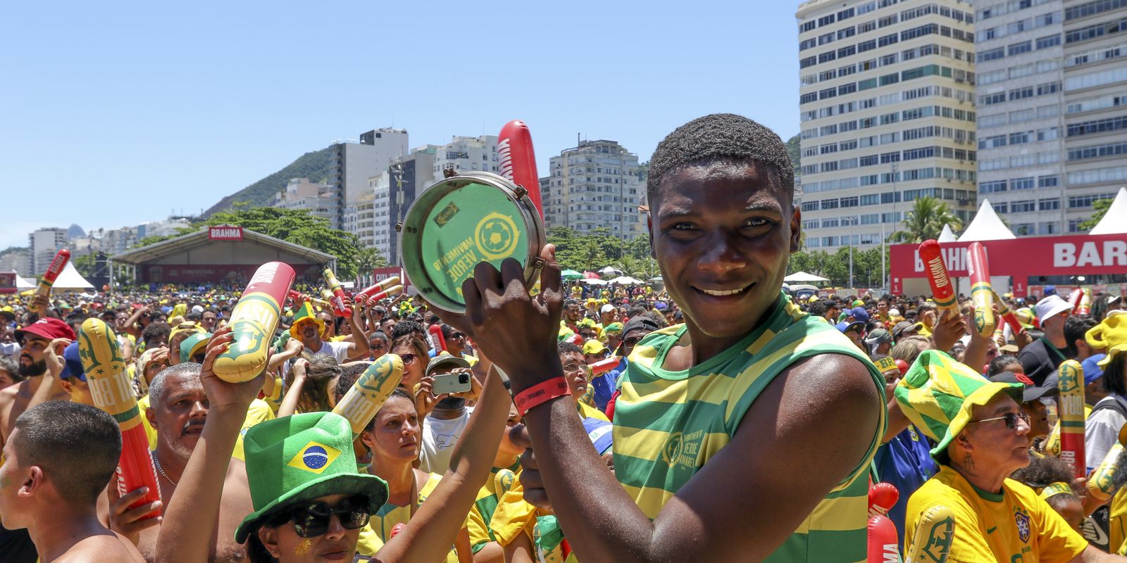 Jogo Brasil x Croácia/ FIFA Fan Fest/ praia de Copacabana