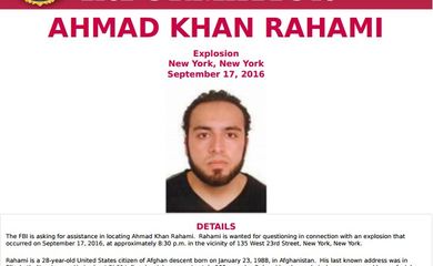 FBI procura Ahmad Khan Rahami