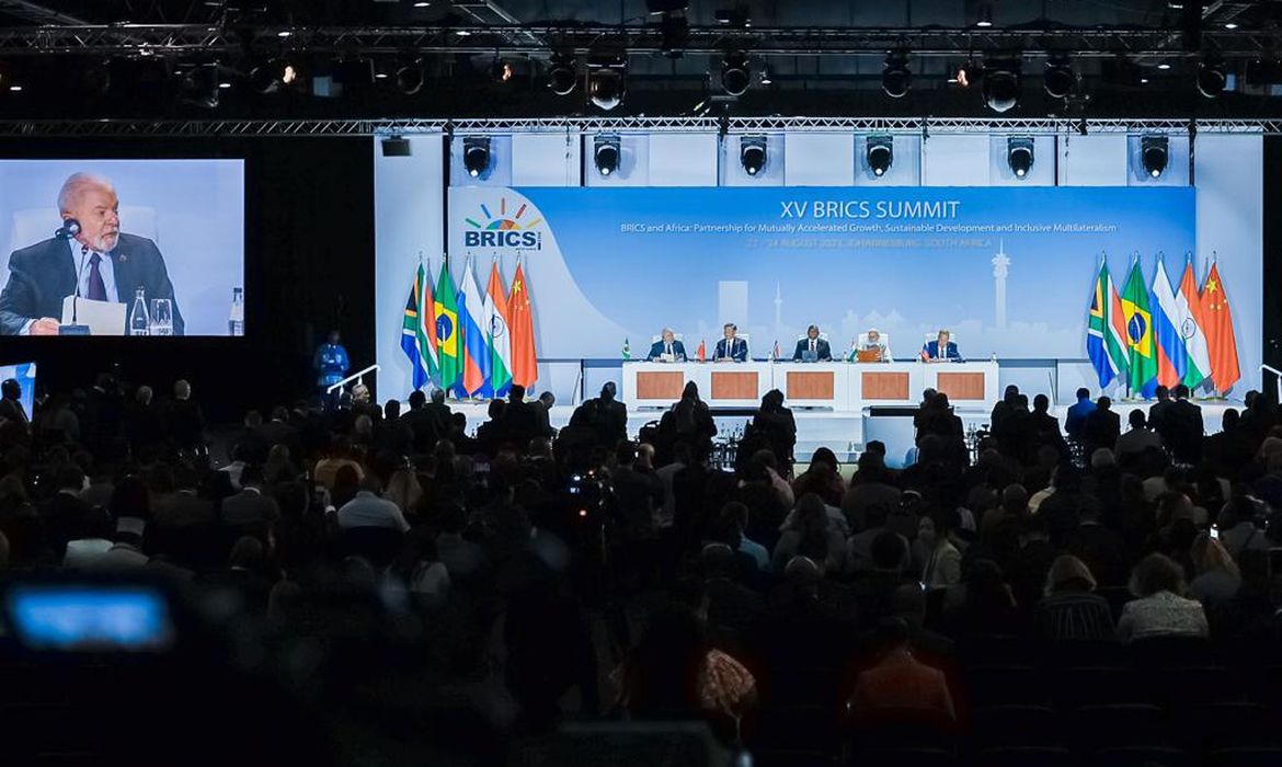 Joanesburgo, África do Sul, 24.08.2023 - Presidente da República, Luiz Inácio Lula da Silva, participa da Sessão I do Diálogo de Amigos do BRICS, BRICS-Africa Outreach e BRICS Plus. Foto: Ricardo Stuckert/PR