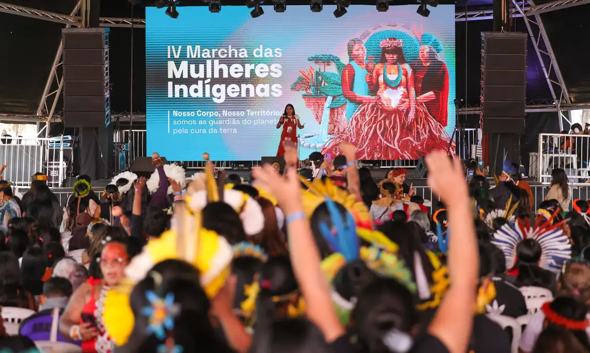 Brasília (DF) 04/08/2025 - IV Marcha das Mulheres Indígenas Foto: Fabio Rodrigues-Pozzebom/ Agência Brasil