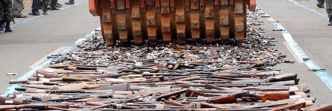 Campanha do desarmamento destrói 5 mil armas no RJ