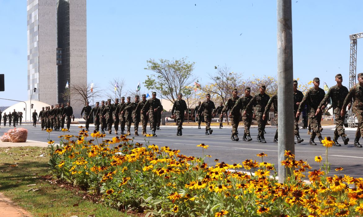 Brasília (DF) 31/08/2024  Governo federal realizou  ensaio geral para o desfile cívico-militar do 7 de setembro na Esplanada dos Ministérios. Foto Antônio Cruz/Agência Brasil