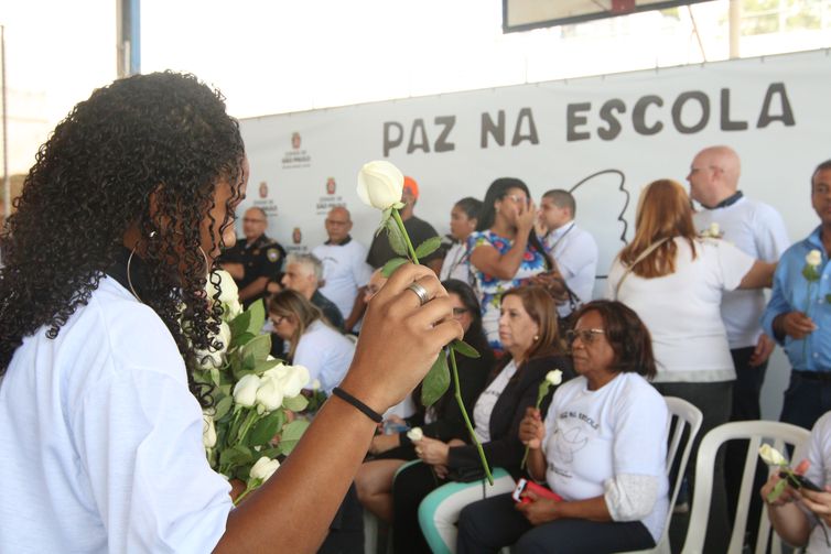 São Paulo (SP), 20-04-2023 - Atividades para fortalecimento da cultura de paz na Escola Municipal de Ensino Fundamental - EMEF Perimetral, em Paraisópolis. Foto: Rovena Rosa/Agência Brasil