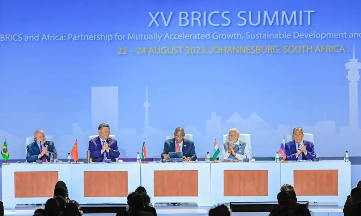 Joanesburgo, África do Sul, 24.08.2023 - Presidente da República, Luiz Inácio Lula da Silva, participa da Sessão I do Diálogo de Amigos do BRICS, BRICS-Africa Outreach e BRICS Plus. Foto: Ricardo Stuckert/PR