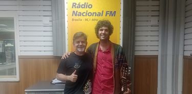 Guilherme Cobelo nos estúdios da Nacional