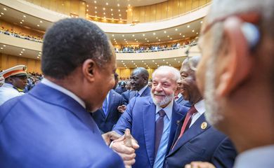 17.02.2024 - Presidente da República, Luiz Inácio Lula da Silva, durante a cerimônia de Abertura da 37º Cúpula da União Africana, na Sede da União Africana. Adis Abeba - Etiópia.  

Foto: Ricardo Stuckert / PR
