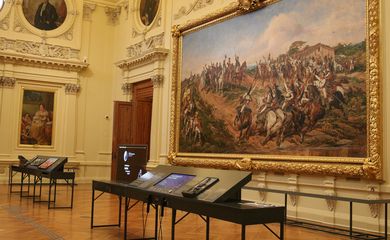 Quadro Independência ou morte no Museu do Ipiranga.