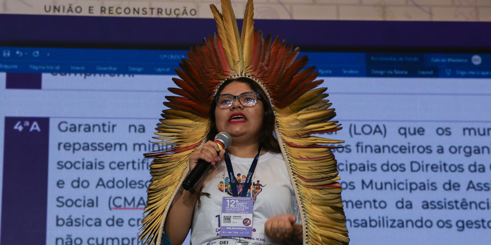 Viva Maria saúda chegada da juventude indígena ao ATL 2025